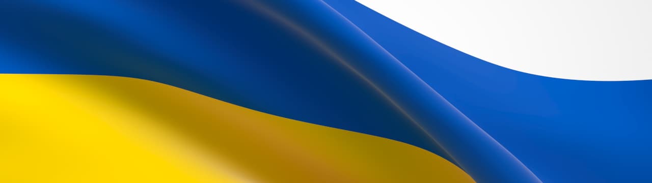 Flagge der Ukraine | Motiv md3d - stock.adobe.de | © stock.adobe.com, Februar 2022